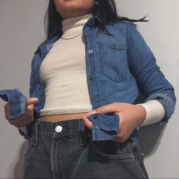 Denim button up - Picture 2 of 3